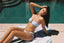 Wild Cherry Aqua Bandeau Top